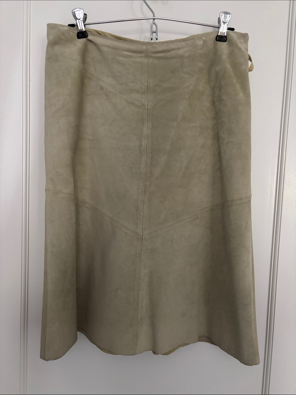 Banana Republic Suede A-Line Skirt - Light Celadon